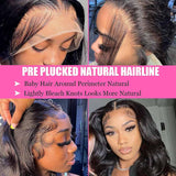 Body Wave Lace Front Human Hair Wigs 13x4 Transparent Lace Frontal Wig For Women Brazilian Remy Closure Wig With Baby Hair