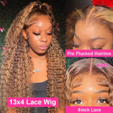 Wholesale Highlight Wig Human Hair 13x4 Lace Frontal Wig 16-32inch 3PCS