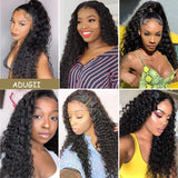 Human Hair Wigs Deep Wave Frontal Wig Brazilian Curly 13x4 Lace Front Wig Transparent Lace Closure Wig