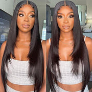 Straight 13X6 Lace Frontal Wig 6X6 Lace Closure Human Hair Wig With Natural Hairline