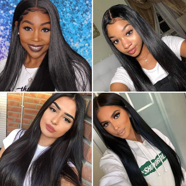 Straight Lace Front Wigs Natural Hairline Human Hair Wig