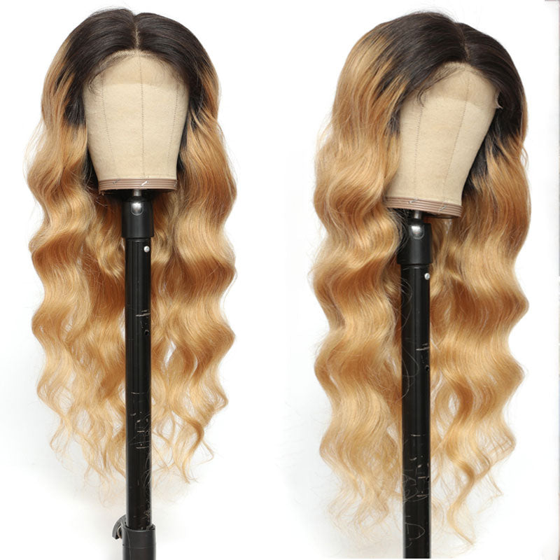 T1B/#27 Ombre Colored Body Wave Lace Front Wigs