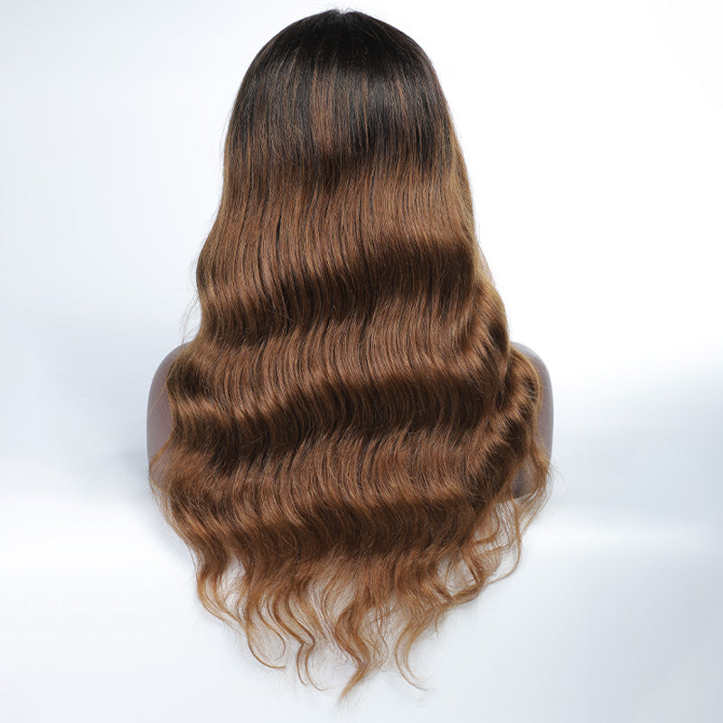 Ombre Lace Front Wig Human Hair Body Wave Colored Wigs