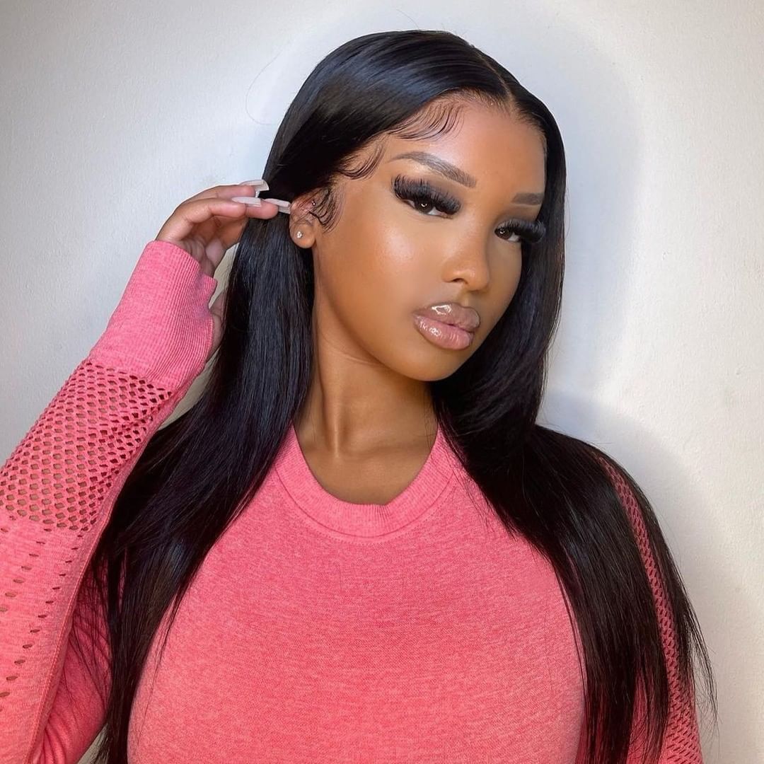 Straight Lace Front Wigs Natural Hairline Human Hair Wig