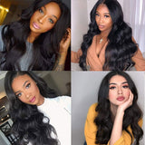 Lace Wigs Body Wave 13*4 Lace Front Wigs Real Human Hair Transparent Wigs