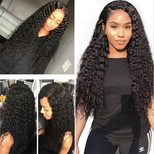 Deep Wave Curly Hair HD Lace Wigs Transparent Lace Frontal Wigs