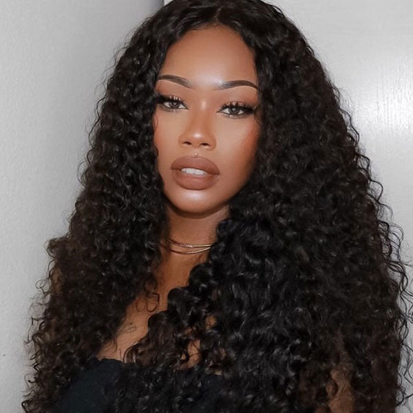 Deep Wave 13X6 Lace Frontal Wig 6X6 Lace Closure Human Hair Wig With Natural Hairline