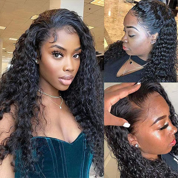 Water Wave Lace Front Wig Human Hair Wet And Wavy Wigs